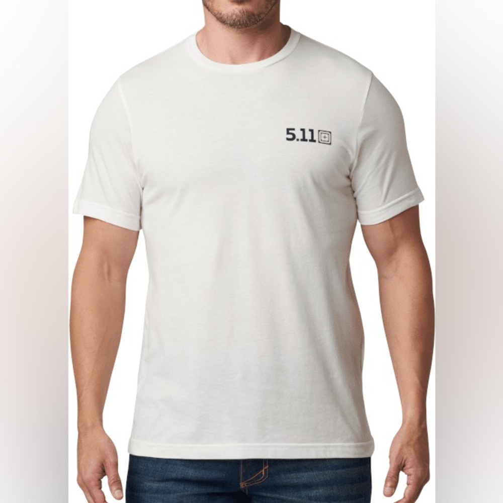 5.11 Tactical White Short Sleeve Logo T-Shirt